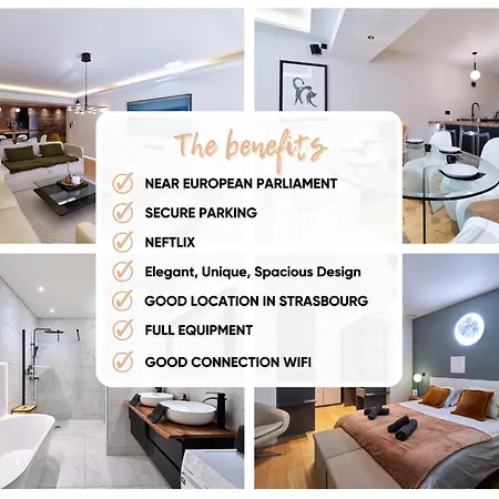 Le Luxury Loft - Parlement Europeen L Parking L Netflix - Spacieux & Unique